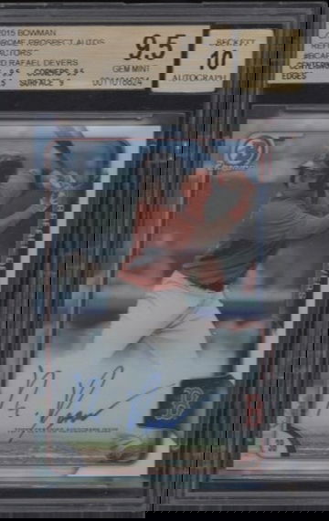 2015 Bowman Chrome Rafael Devers refractor auto
