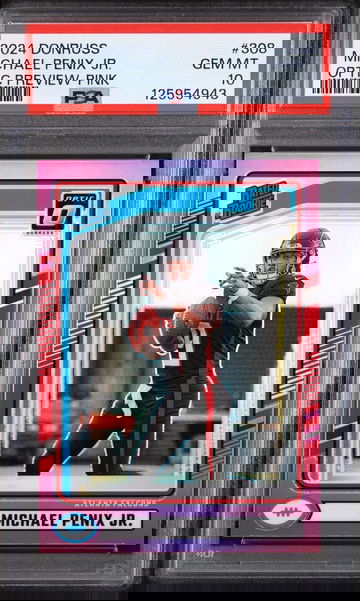 2024 Donruss Optic Rated Rookie Preview Pink Michael Penix Jr. #308 PSA 10