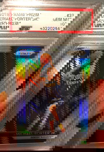 Michael Porter 2018 Prizm Silver PSA 10