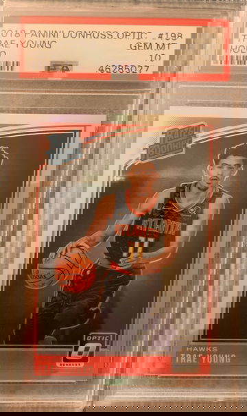 2018 Donruss Optic Holo TRAE YOUNG PSA 10