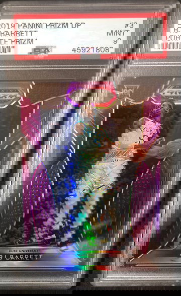 RJ BARRETT 2019 Prizm Draft Picks Purple #3 PSA 9 MINT