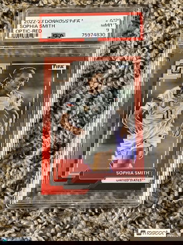Sophia Smith  2022-23 Panini Donruss FIFA #129 Optic Red #133/165 PSA 9