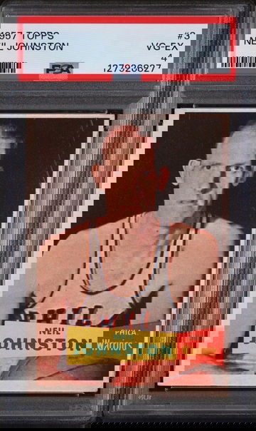 1957 Topps Neil Johnston #3 PSA 4