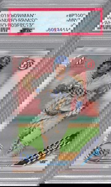 2019 Bowman Wander Franco Paper Prospects PSA 9