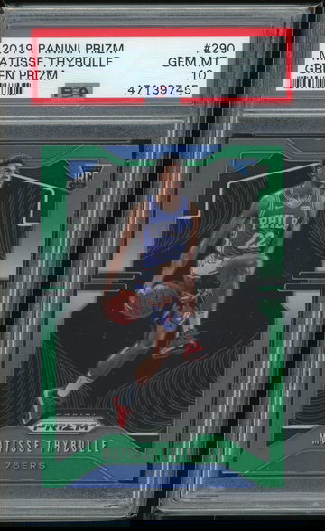 2019 Panini Prizm Matisse Thybulle Green PSA 10