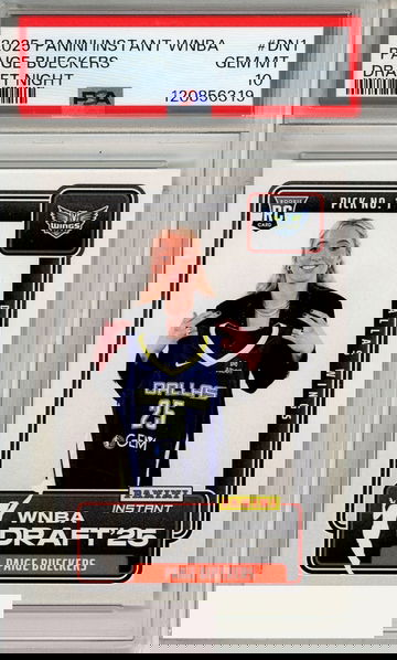 2025 PANINI INSTANT WNBA DRAFT NIGHT PAIGE BUECKERS #DN1 PSA 10