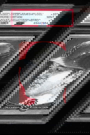 2019 TOPPS MUSEUM COLLECTION SHOHEI OHTANI CANVAS COLLECTION PSA 9