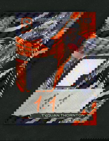 2022 Panini Spectra #APA-TTH Tyquan Thornton Aspiring Rookie /15 Jersey