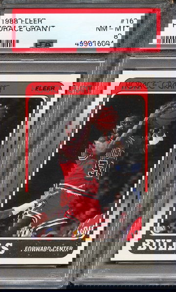 1988 Fleer Horace Grant #16 PSA 8