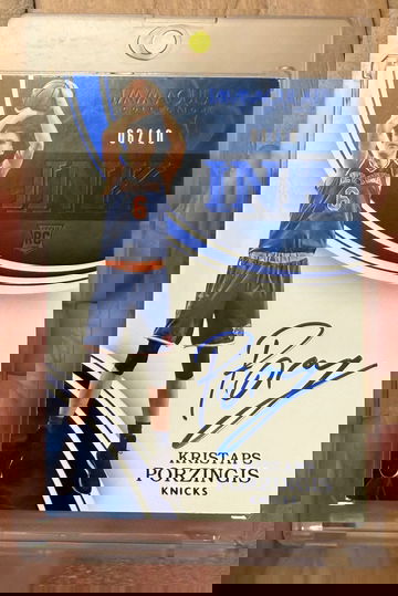 2015 Immaculate Collection Kristaps Porzingis Rookie Ink Auto Blue /10