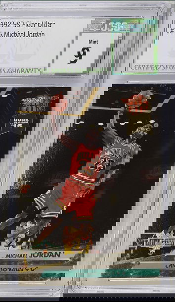 1992-93 Fleer Ultra #216 Michael Jordan Slam Dunk #16 CSG 9