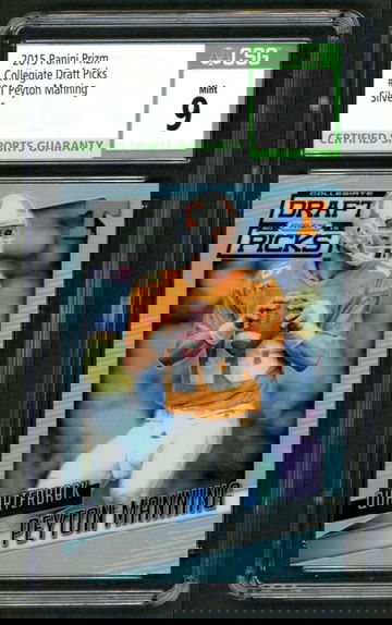 2015 Panini Prizm Collegiate Draft Picks #81 Peyton Manning Silver CSG 9 Mint