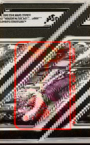 1980 Star Wars Empire Strikes Back #67 Pardon Me Sir, But Ohhh! Han Solo Leia SGC 9 Mint