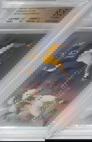 2000 Tom Brady Skybox Dominion Extra #234 BGS 9.5 RC