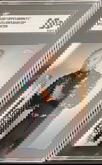 2020 Topps Chrome F1 Formula One 1 Lewis Hamilton Refractor SGC 10