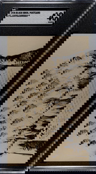 1928 Block Brothers Post Card St. Louis Cardinals SGC 4 VGEX