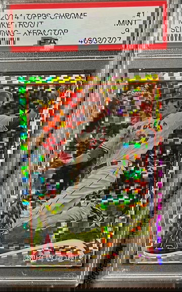 2014 Topps Chrome Mike Trout XFRACTOR PSA 9