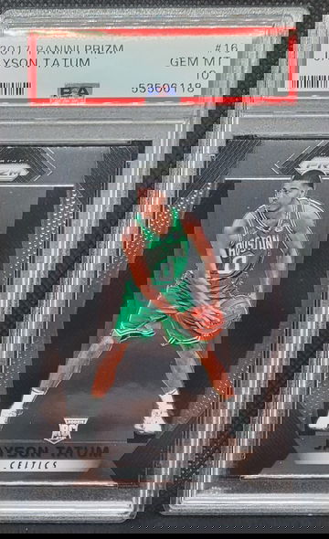 2017 Prizm Jayson Tatum RC #16 PSA 10 Rookie