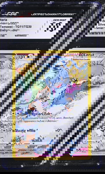 2022 Pokémon Silver Tempest Trainer Gallery Altaria #TG11/TG30 Holo CGC 10