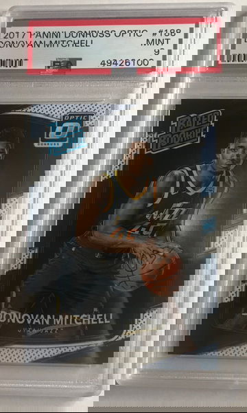 2017 Panini Donruss Optic Donovan Mitchell PSA 9 Mint