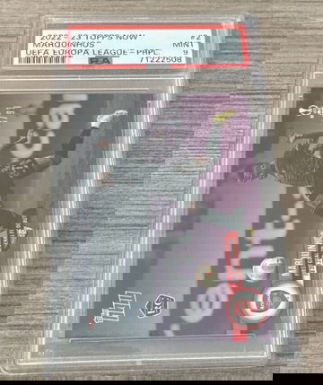 2022-23 Topps Now UEFA Europa #2 Marquinhos Purple Parallel RC /99 PSA 9 MINT