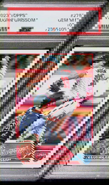 2023 Topps Series 1 Vaughn Grissom #275 Rookie RC Card ATL Braves PSA 10 GEM MINT