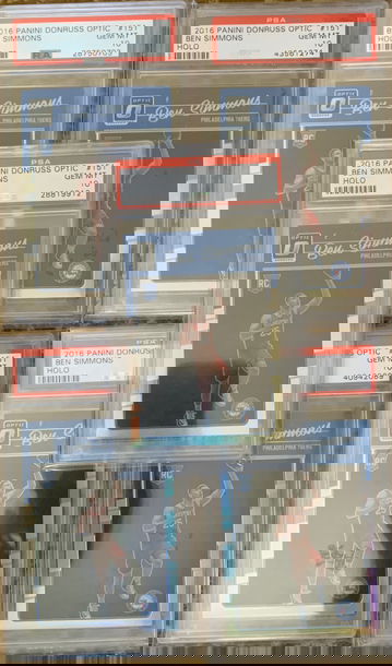 5x 2016 Optic Holo Ben Simmons Holo PSA 10
