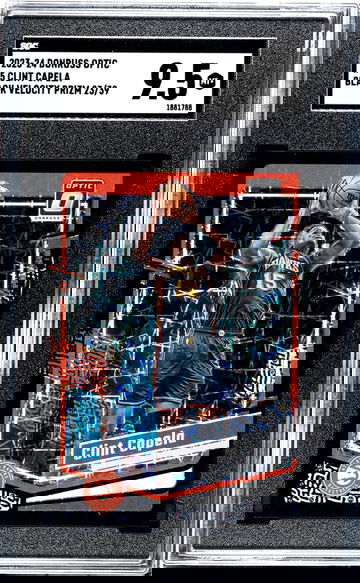 2023-24 Donruss Optic #5 Clint Capela Black Velocity Prizm /39 SGC 9.5