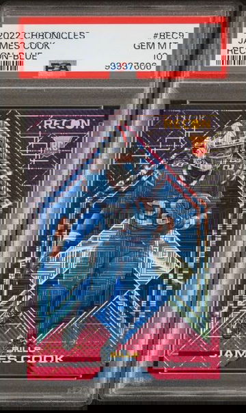 2022 Panini Chronicles James Cook Recon /25 Rookie RC PSA 10