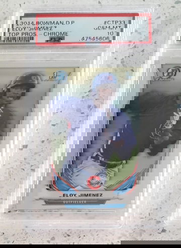 2014 Bowman Chrome Draft Pick Eloy Jimenez Rookie PSA 10 1st Bowman