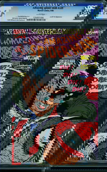 AMAZING SPIDER-MAN #339, CGC 9.6 NM+