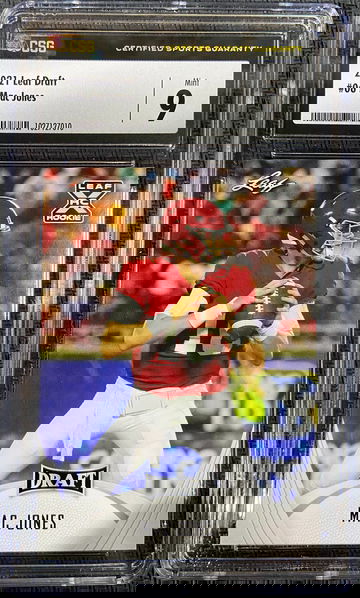 2021 Leaf Draft Mac Jones CSG 9 MINT!!