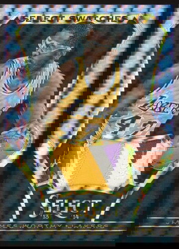 2013-14 Select James Worthy Black 1/1 Game Worn