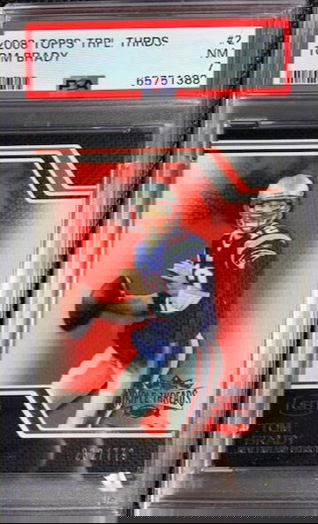 2008 Topps Tom Brady Triple Threads SP /779 #2 PSA 7 Pop 1 (3 GRADED HIGHER)