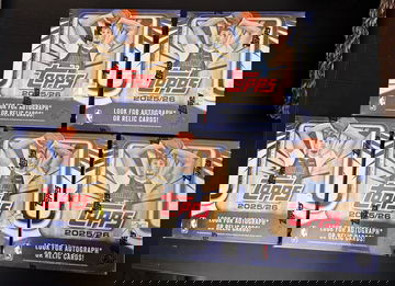 2025-26 Topps NBA Basketball Mega Boxes Sealed Lot of 5