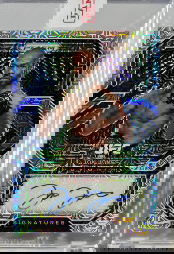 2021 Panini Prizm UFC Jon Jones #CS-JIN Champion Signatures Auto Mojo /25 Sealed