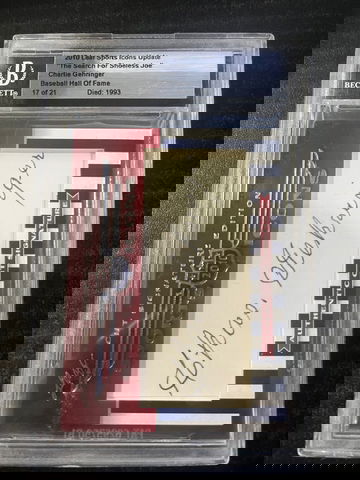 2010 Leaf Sports Icons Update Charlie Gehringer 