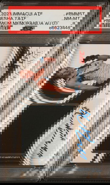 Miesha Tate 2023 Panini Immaculate UFC Premium Memorabilia Autographs 66/99 #PMMST PSA 8 Auto