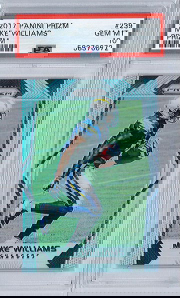 2017 Panini Prizm Mike Williams #239 Silver Prizm PSA 10 Chargers
