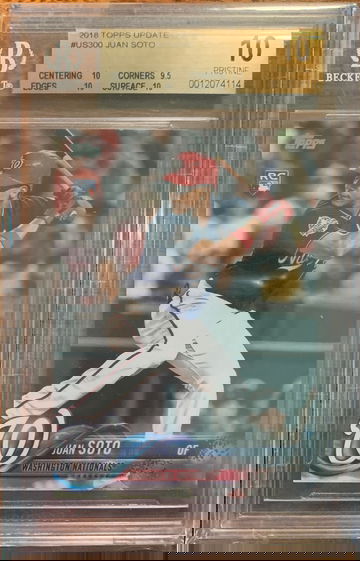 2018 Topps Update Juan Soto Rookie BGS 10