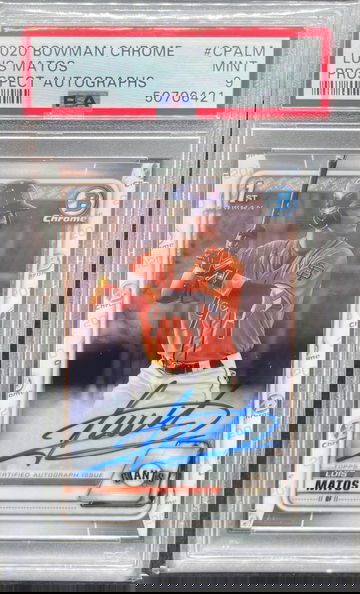 2020 Bowman Chrome Luis Matos Auto PSA 9