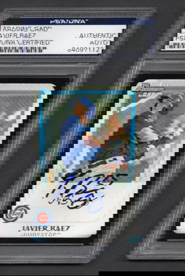 Javier Baez Signed Autographed 2011 Bowman Draft #6 RC PSA DNA COA