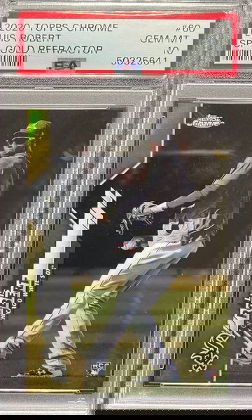 2020 Topps Chrome Luis Robert Gold Refractor SP