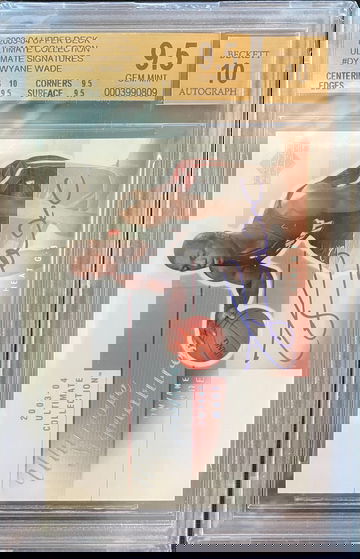 2003 ULTIMATE SIGNATURES DWYANE WADE BGS 9.5 GEM-MINT PLUS