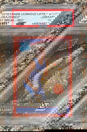 2018 Panini Donruss Optic Fast Break Red #177 Luka Doncic PSA 10 GEM MT