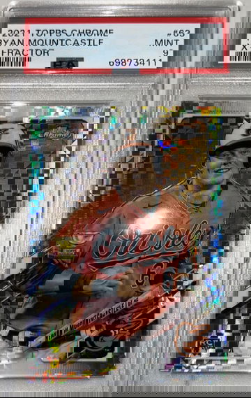 2021 Topps Chrome Ryan Mountcastle X-Fractor Refractor Rookie #63 PSA 9 Mint