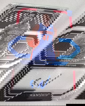 2020-21 Panini Prizm MINT Saddiq Bey Rookie Penmanship Autograph Rc  #RP-SBY ATLANTA HAWKS DETROIT PISTONS AUTO