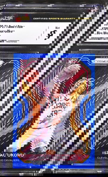 2020 Panini Prizm #298 Isaac Okoro Blue Wave CSG 9