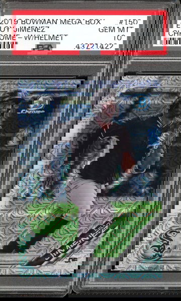 ELOY JIMENEZ RC PSA 10 2019 BOWMAN MEGA BOX CHROME WITH HELMET #150