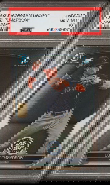 2023 Topps Bowman Draft Chrome Colt Emerson #BDC-42 PSA 10